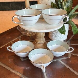 Noritake Corsage Set of 6 Tea Cups and 1 Shaker